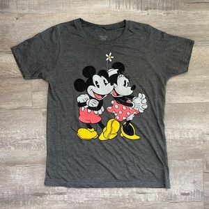 Disney Mickie & Minnie Mouse Charcoal Grey T-Shirt